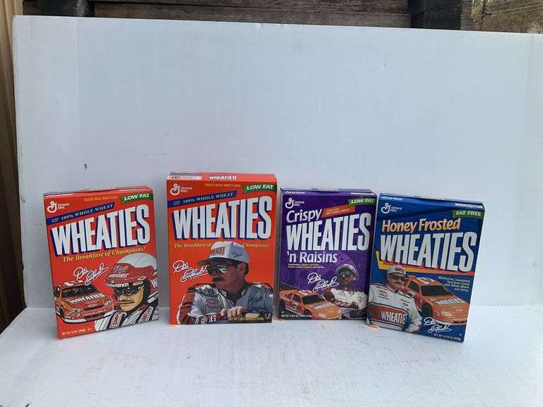(4) Dale Earnhardt Sr. Themed WHEATIES Boxes