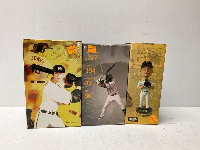 (3) Pittsburgh Pirates Bobbleheads