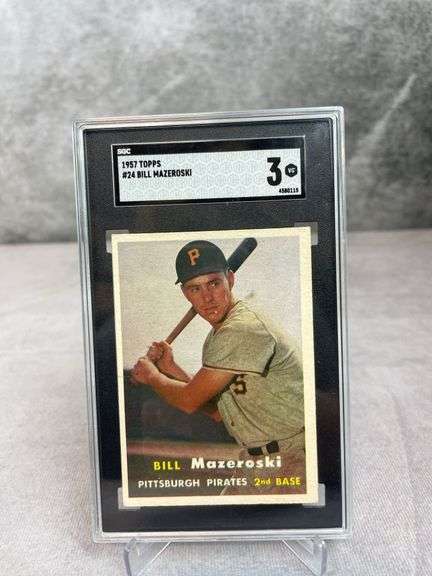 1957 Topps Bill Mazeroski ROOKIE #24 SGC 3 VG