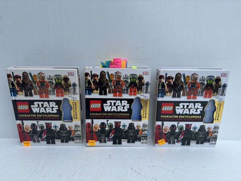 (3) Lego Star Wars Character Encyclopedias