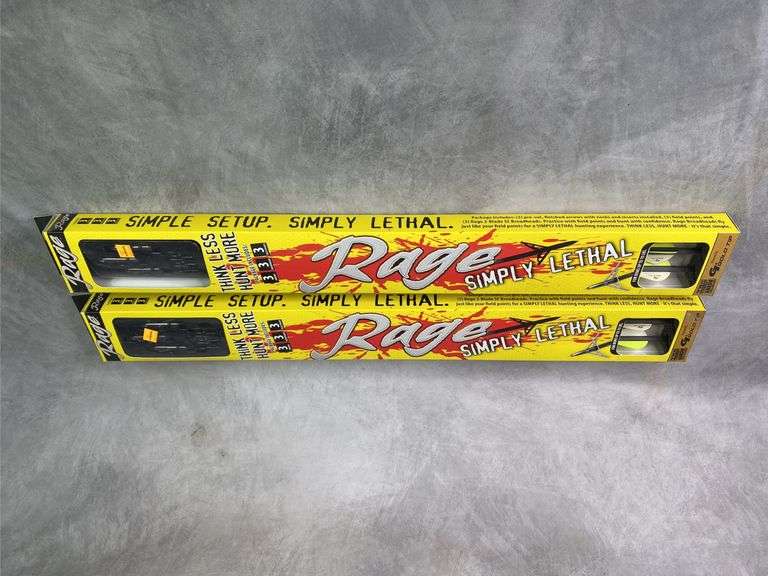 Rage Simply Lethal Gold Tip 29.5”, 100grain Broadhead Arrow Kits