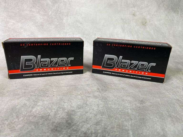 Blazer 9mm Luger 115gr. FMJ, Two 50 Round Boxes