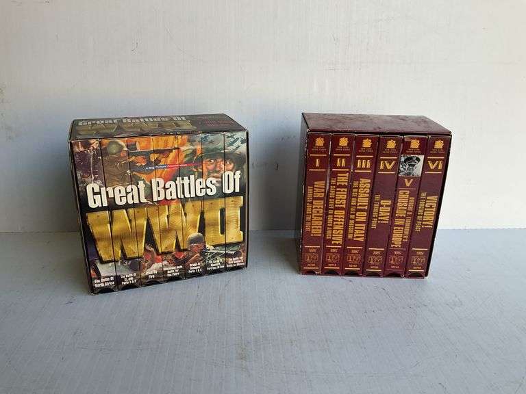Great Battles of WWII VHS Box Set and Crusade in Europe VHS Set