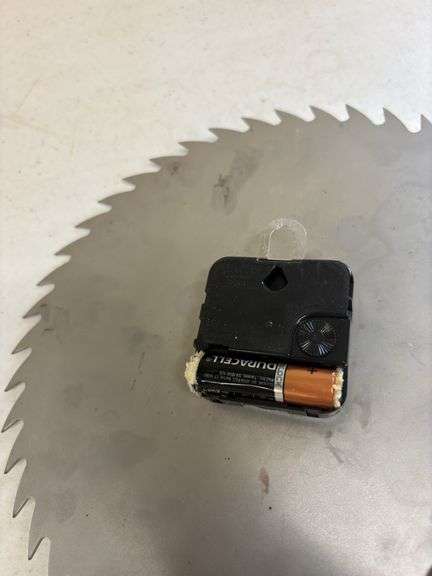 Sears Roebuck saw blade clock - Kaufman Realty & Auctions