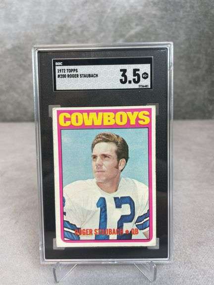 1972 Topps Football Roger Staubach ROOKIE #200 SGC 3.5 VG+