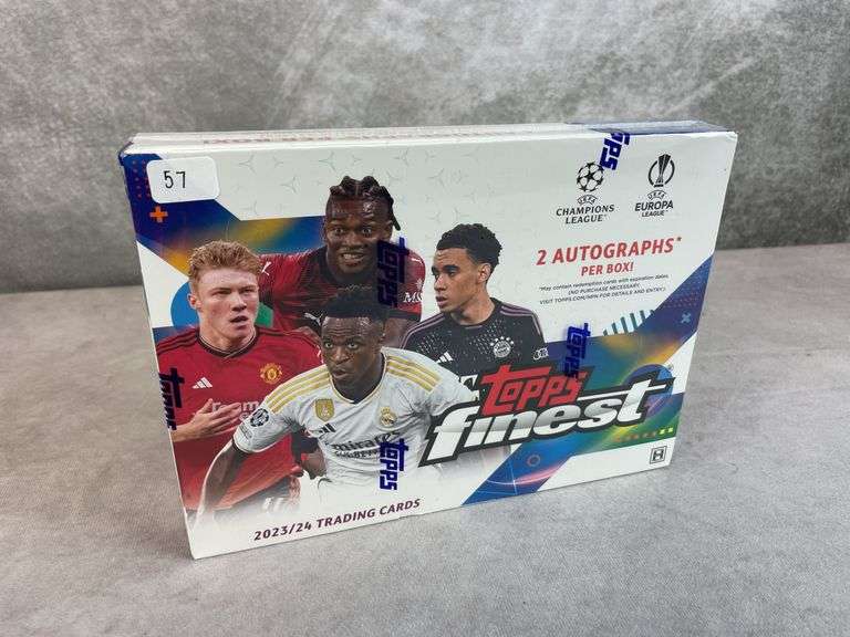 2023/24 Topps UEFA Club Competitions Finest Soccer Sealed Hobby Box