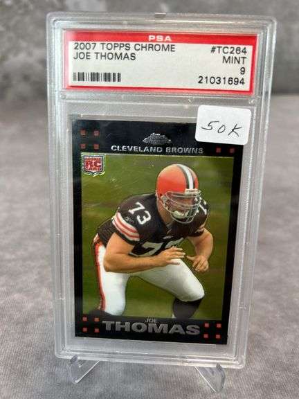 2007 Topps Chrome Joe Thomas RC #TC264 - PSA9