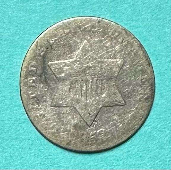 1853 Silver Three Cent Piece