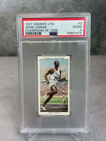 1937 Ogden's Champions Of '36 Jesse Owens #3 PSA 2 GD