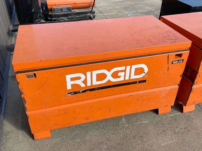 Rigid job site box w/ contents - 48x24x29