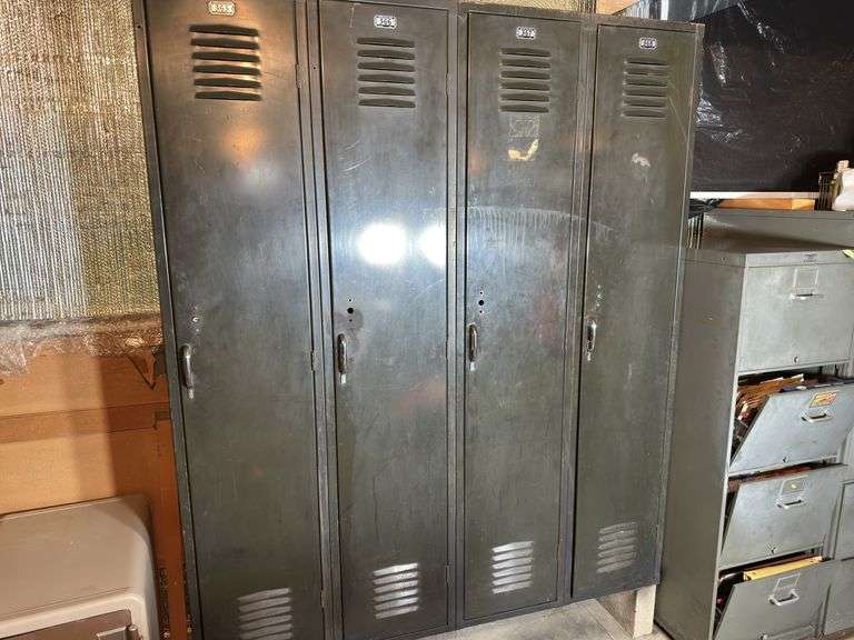 Set of 4 School Lockers.