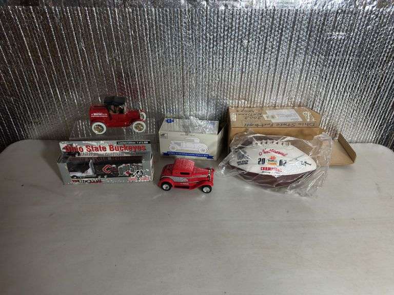 Ohio State 2002 National Champions Football, OSU Model A Chopped Coupe Street Rod, OSU Truck and Tra