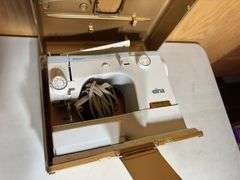 Untested Sears Roebuck VHS Movie Recorder & Elna Super Sewing Machine.