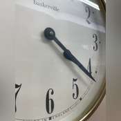 VINTAGE BASKERVILLE WALL CLOCK- made in ENGLAND -BATTERY - Kaufman