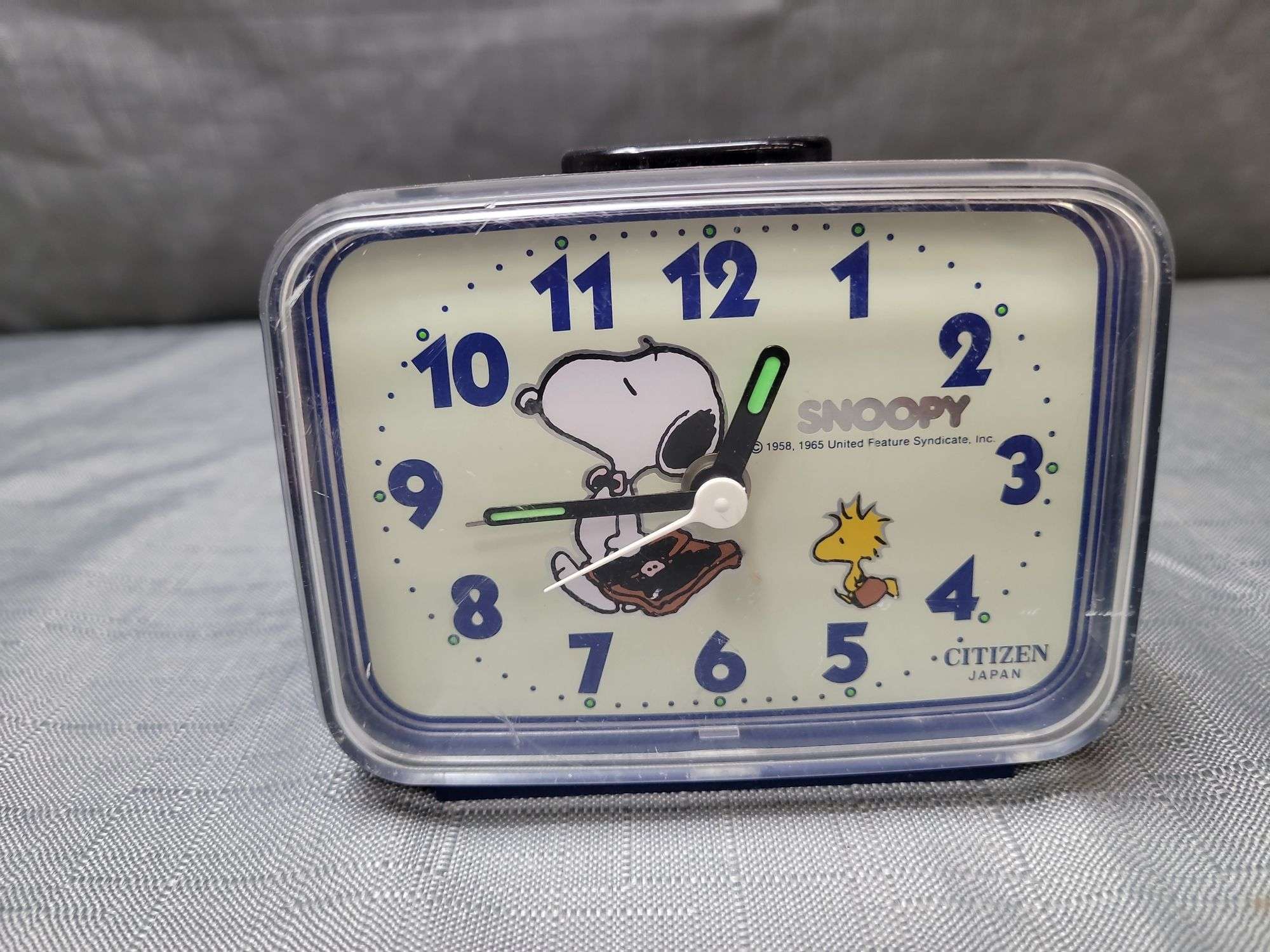 CITIZEN JAPAN SNOOPY ALARM CLOCK- battery operated - Kaufman