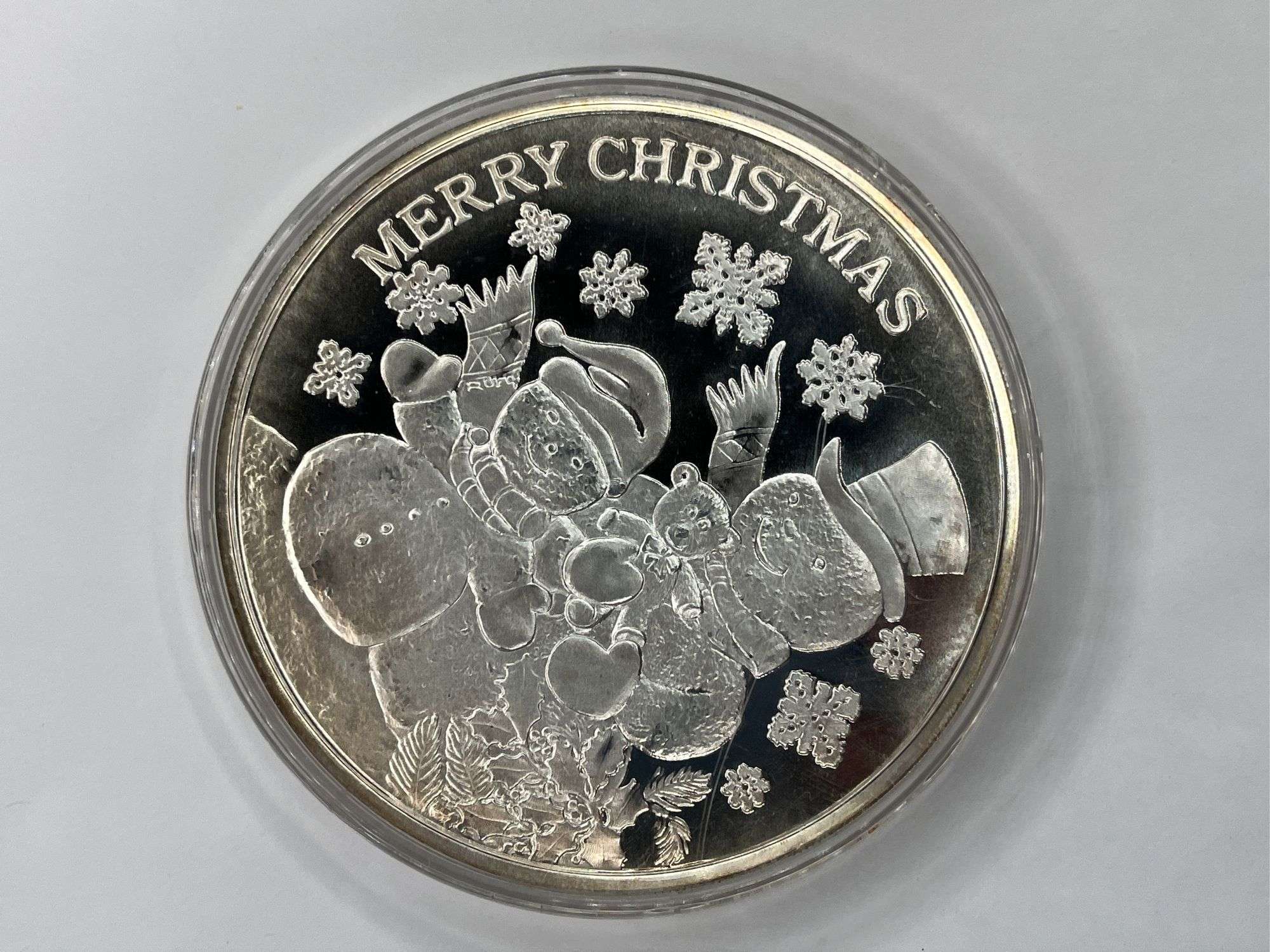 2000 Merry Christmas/Peace on Earth 4oz Silver Round - Kaufman