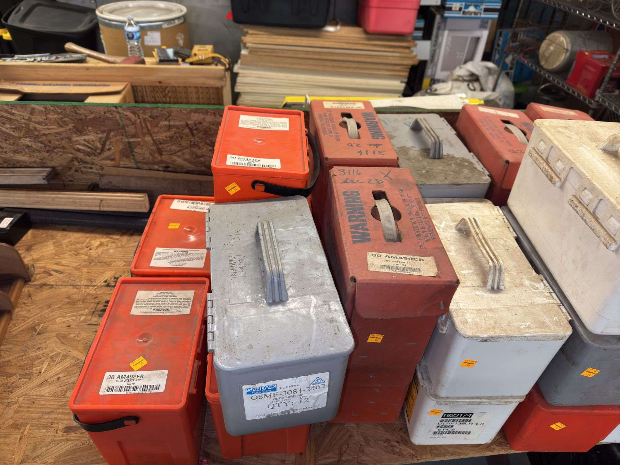 Assortment of Plastic Utility Boxes - Kaufman Realty & Auctions