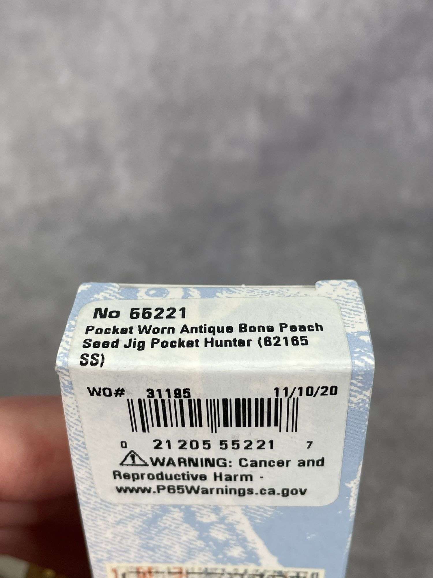 2020 CASE XX POCKET WORN ANTIQUE BONE PEACH SEED JIG POCKET HUNTER