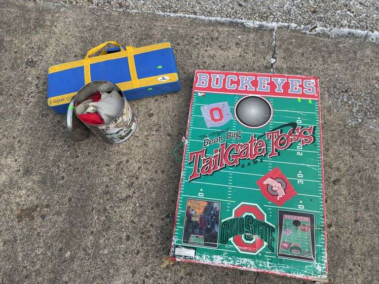 Ohio state corn hole boards and