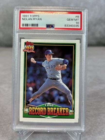 1991 Topps Nolan Ryan PSA 10