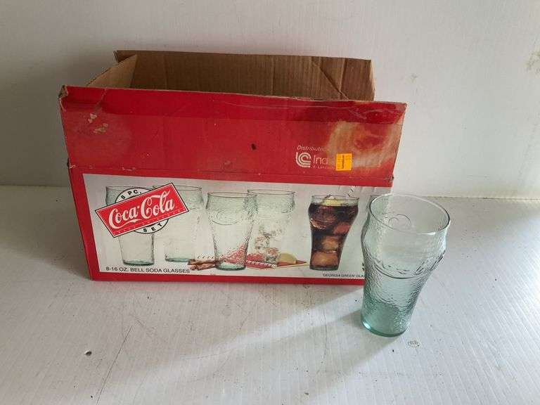 8 Coca Cola Collector Glasses