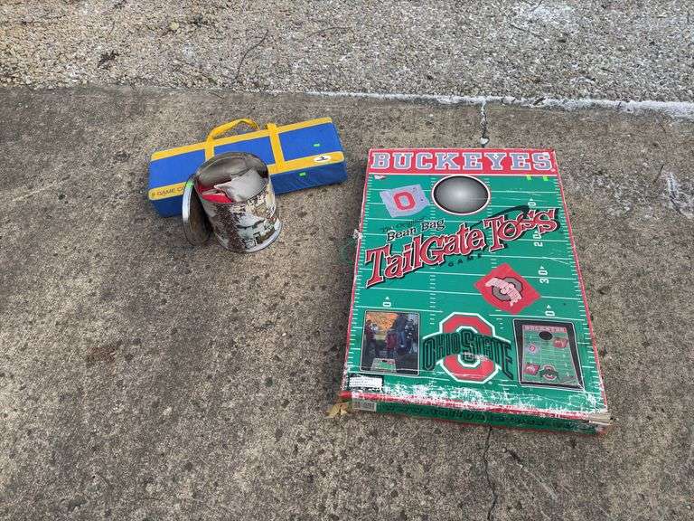 Ohio state corn hole boards and