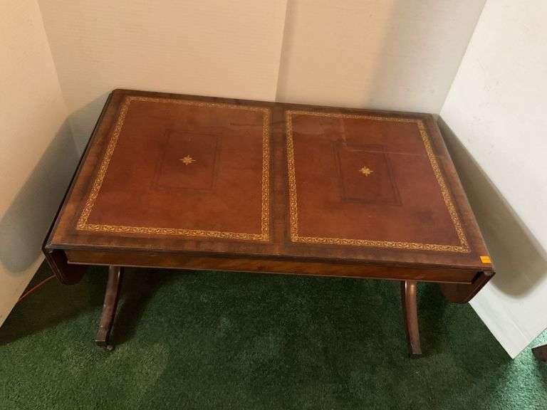 Vintage Coffee Table with Drop Wings