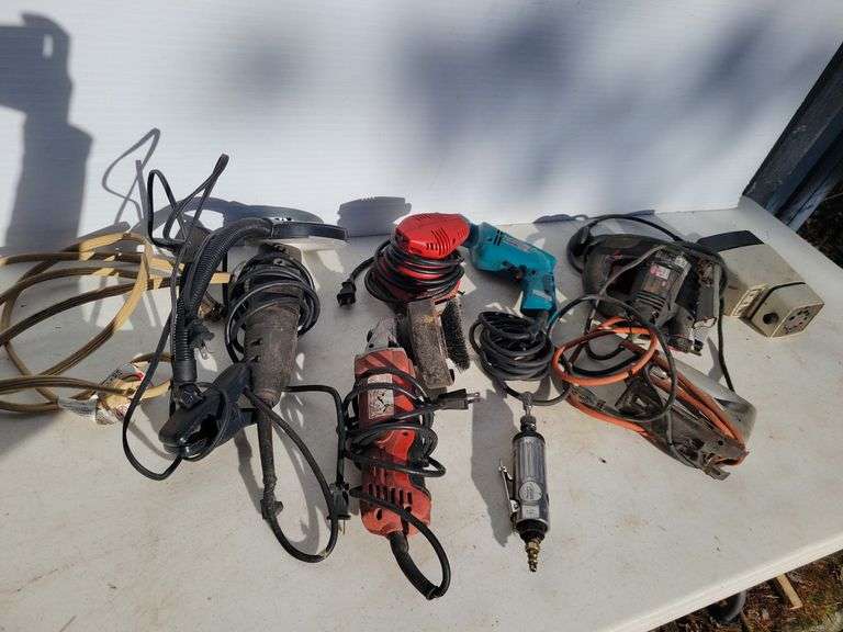 Electrical angle grinders, sander, drill, saws, & more