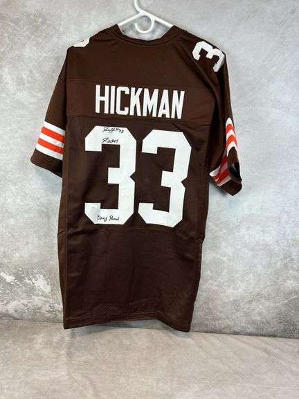 Ronny Hickman signed Cleveland Browns jersey, JSA, with inscription