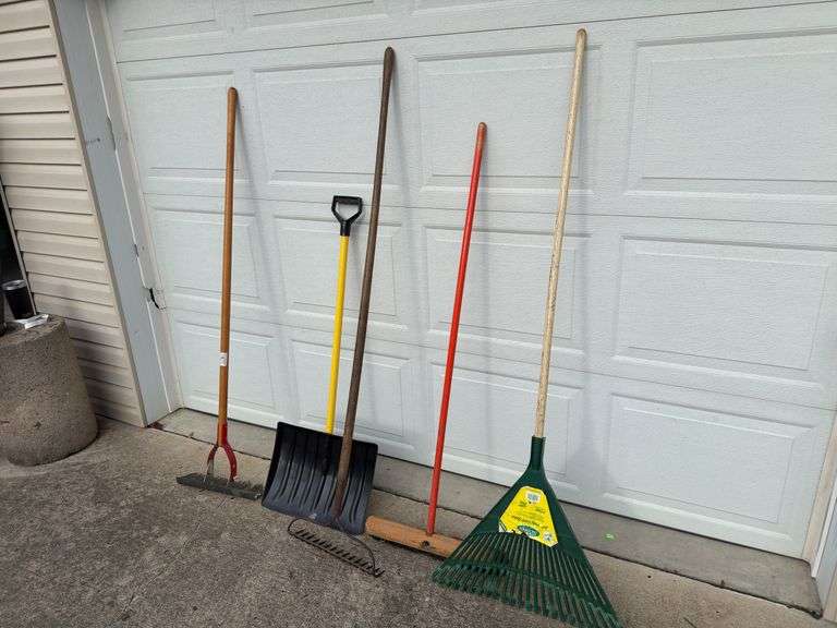 Hand tools shovel rakes broom