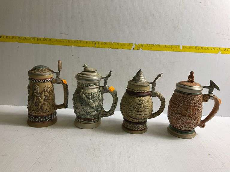 4 Avon Beer Steins