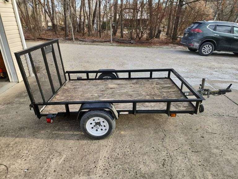 Single axle utility trailer 8ft