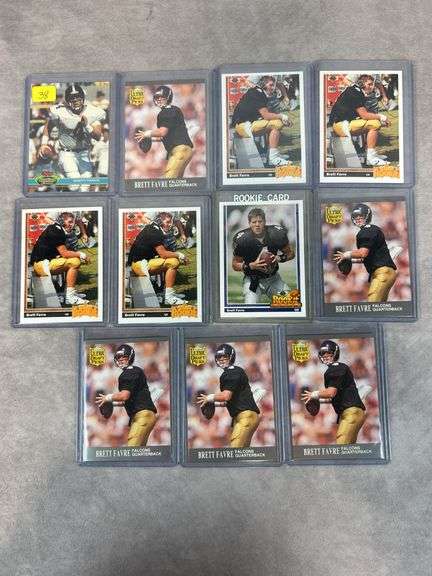 Brett Farve 11 Rookie cards