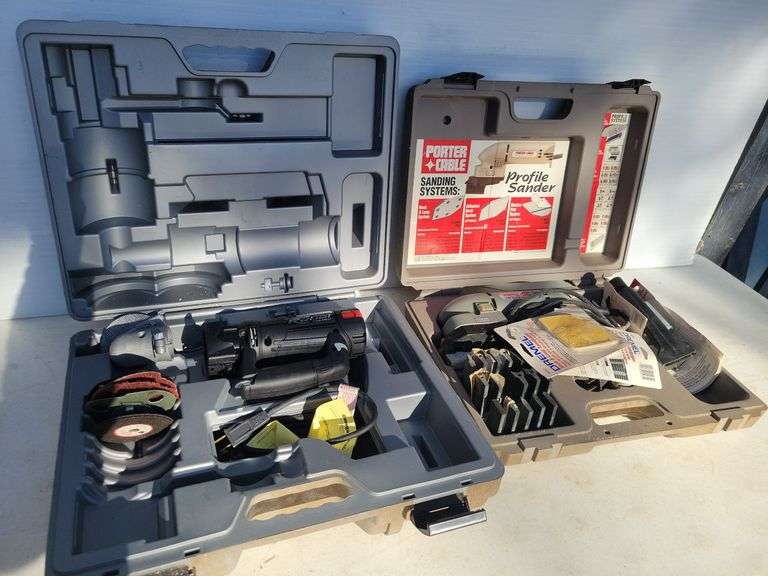 Porter Cable profile sander & Rotozip spiral saw with cases