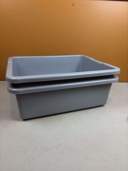 2- 16”x20” plastic dishes containers
