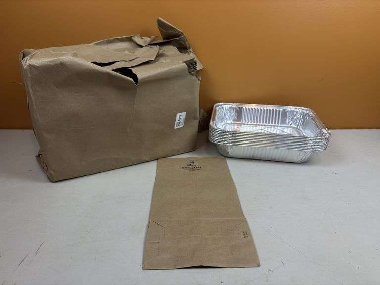 Aluminum pans & paper lunch bags