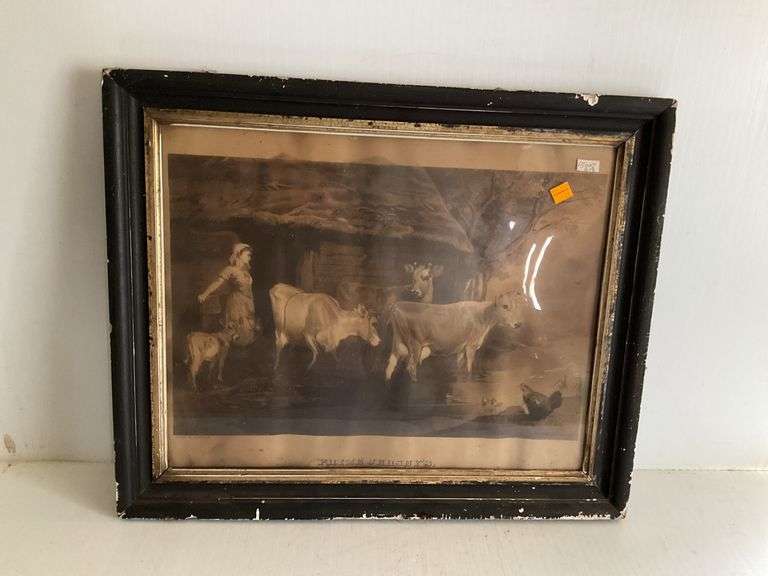 Vintage Picture of Cows