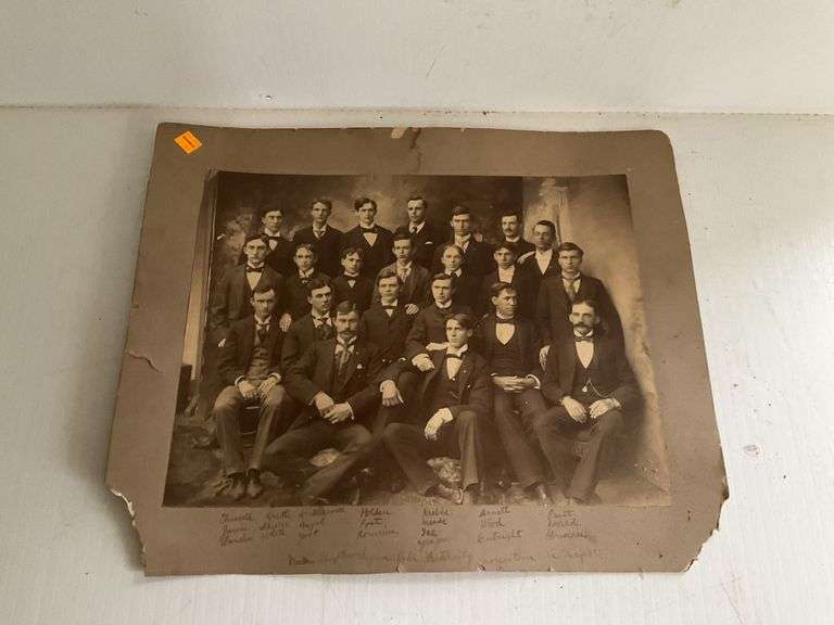 Vintage 1897 Morgantown Fraternity Portrait
