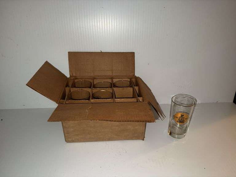 (6) New York Central Mutual Association “100 Years of Service Glasses”