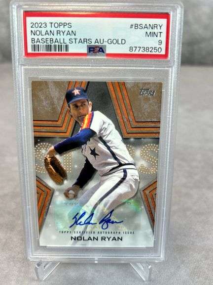 2023 Topps Nolan Ryan Auto PSA 9