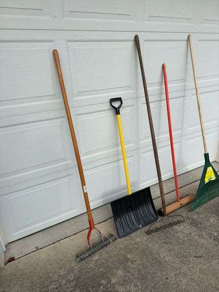 Hand tools shovel rakes broom