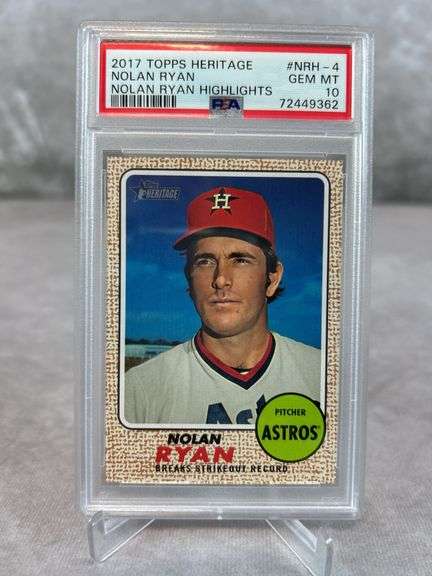 2017 Topps Heritage Nolan Ryan PSA 10