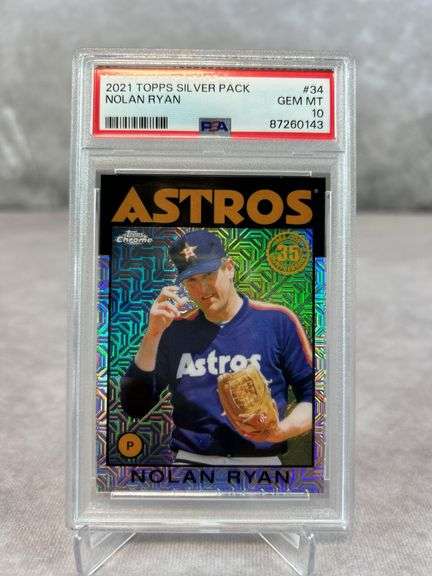 2021 Topps Silver Pack Nolan Ryan PSA 10