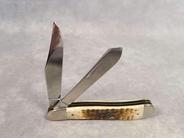 1996 CASE XX BROWN BONE LIMITED EDITION DOG LEG TRAPPER