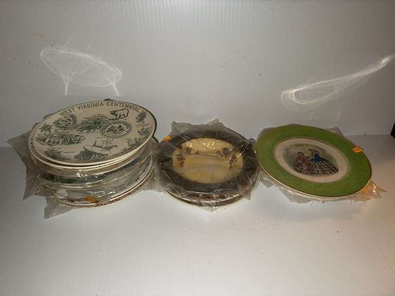 Assortment of Decorative Glass Plates