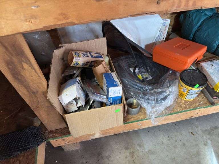 Contents of bottom shelf