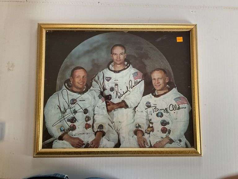 Framed Autographed Picture of Apollo 11 Astronauts