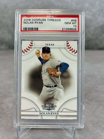 2008 Donruss Threads Nolan Ryan PSA 10