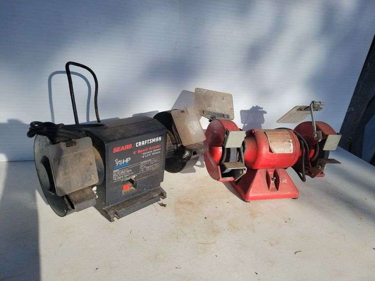Craftsman 6" bench grinder, Baldor grinder- buffer