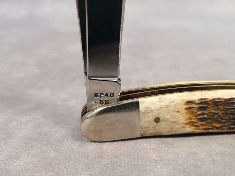 1996 CASE XX BROWN BONE LIMITED EDITION DOG LEG TRAPPER